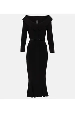Norma Kamali Off-Shoulder-Midikleid aus Jersey