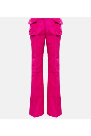 LAQUAN SMITH Low-Rise-Cargohose aus Satin