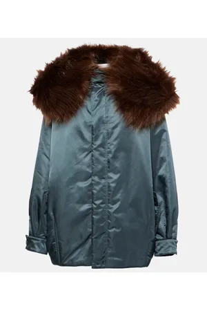 Alaïa Alaïa Bomberjacke mit Faux Fur