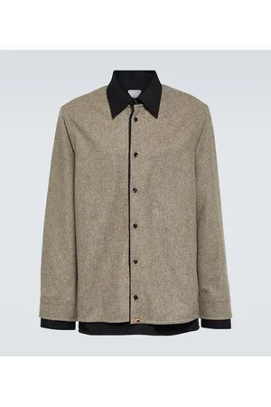 Bottega Veneta Hemdjacke aus Satin und Flanell