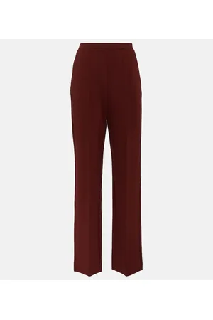 Max Mara Gerade Hose Lido aus Crêpe