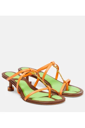 Jacquemus Sandalen Les Sandales Basses Pralu aus Leder