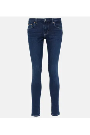 AG Jeans Mid-Rise Skinny Jeans