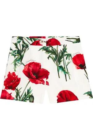 Dolce & Gabbana Bedruckte Shorts aus Baumwollpopeline
