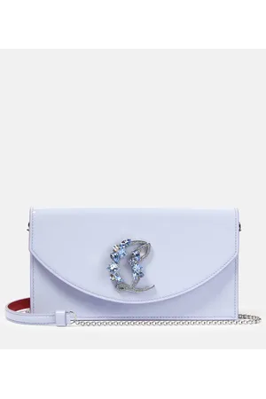 Christian Louboutin Clutch Loubi54 aus Lackleder mit Kristallen
