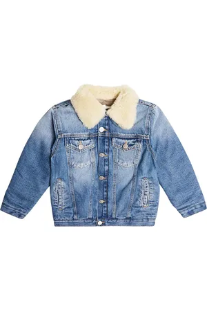 Maison Margiela Jeansjacke mit Shearling