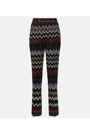 Missoni High-Rise-Hose aus Häkelstrick