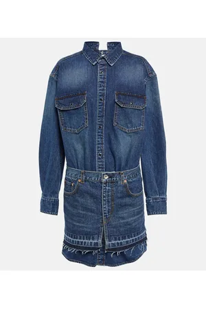 SACAI Hemdblusenkleid aus Denim