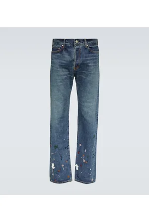 UNDERCOVER Bestickte Straight Jeans
