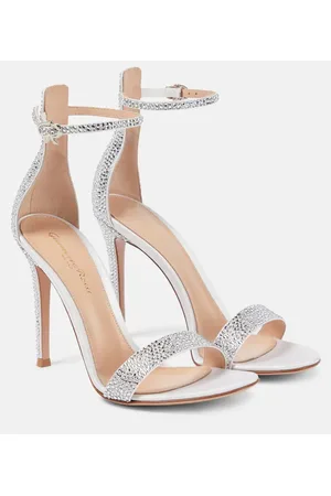 Gianvito Rossi Bridal Verzierte Sandalen Glam aus Satin