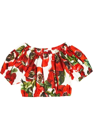 Dolce & Gabbana Bedrucktes Top aus Baumwolle