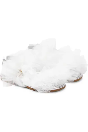 MONNALISA Sandalen aus Tüll und Leder