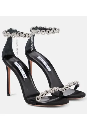 Aquazzura Sandalen Love Link 105 aus Satin