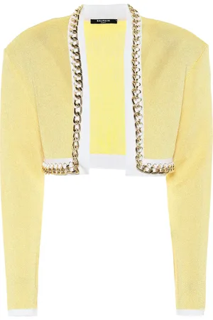 Balmain Cropped-Jacke aus Strick
