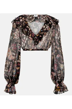 Etro Cropped-Top aus Seide