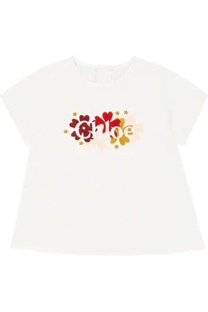 Chloé Chloé Kids Baby T-Shirt aus Baumwolle