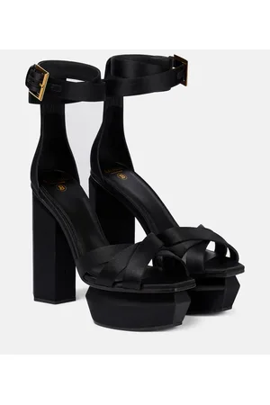 Balmain Plateausandalen Ava aus Satin