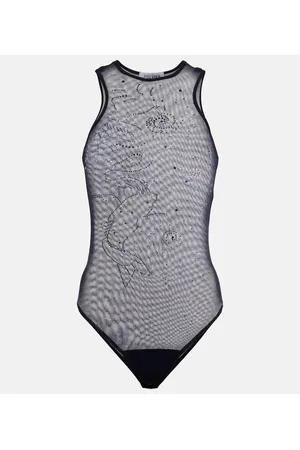 Jean Paul Gaultier Verzierter Body aus Mesh