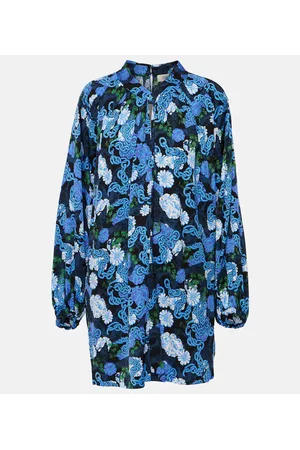 Diane von Furstenberg Bedrucktes Minikleid Silka aus Satin