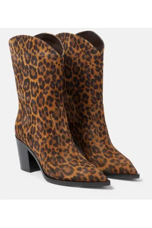 Gianvito Rossi Westernstiefel Denver aus Veloursleder