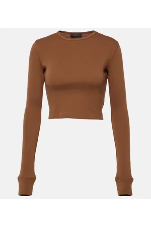WARDROBE.NYC X Hailey Bieber Cropped-Top aus Jersey