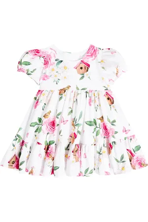 MONNALISA Baby Bedrucktes Kleid aus Baumwolle