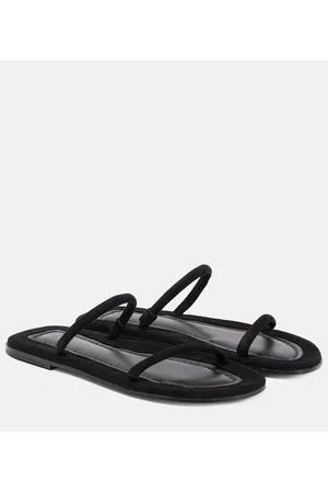 Totême Sandalen The City aus Veloursleder