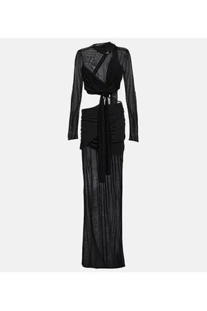 Tom Ford Robe aus Crêpe und Mesh
