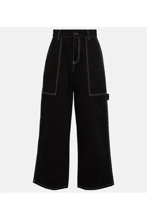 Stella McCartney High-Rise Wide-Leg Jeans
