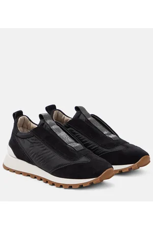 Brunello Cucinelli Sneakers Monili mit Veloursleder