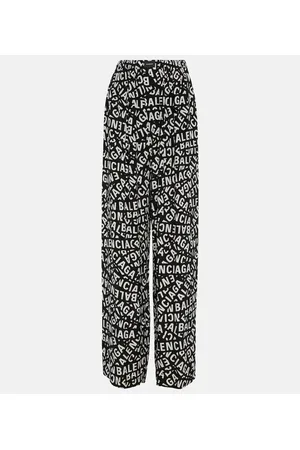 Balenciaga Weite High-Rise-Hose