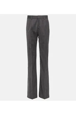 Alessandra Rich Gerade High-Rise-Hose