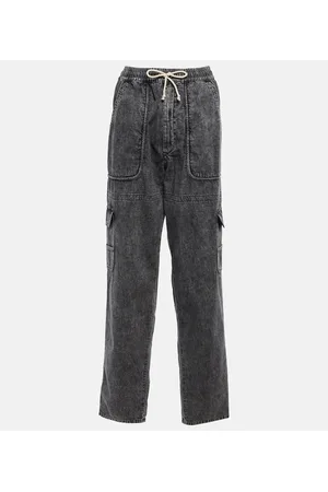 Marant Etoile High-Rise-Hose Viamao aus Baumwolle