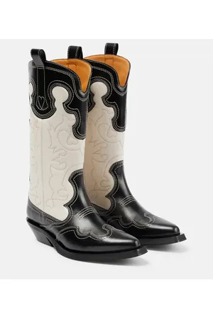 Ganni Westernstiefel aus Leder