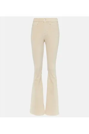 Frame Flared Jeans Le High Flare Velveteen aus Samt