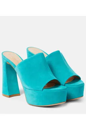 Gianvito Rossi Pantoletten Holly aus Veloursleder