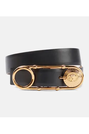 VERSACE Gürtel Safety Pin aus Leder