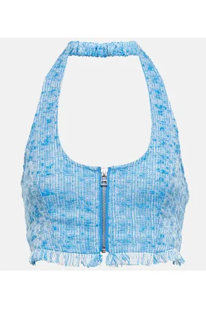 Staud Cropped-Top Becca aus Tweed