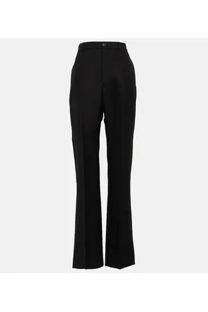 Balenciaga High-Rise-Hose einem Wollgemisch