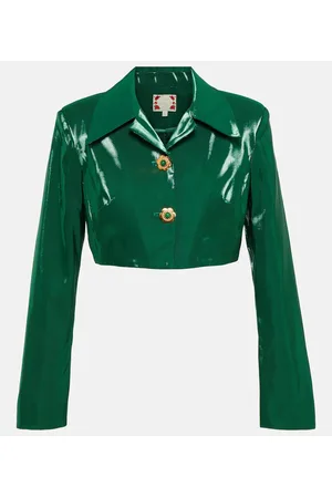 Miss Sohee Cropped-Jacke aus Seide