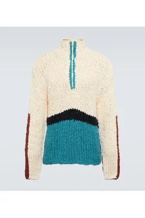 THE ELDER STATESMAN Pullover Block N Spiral