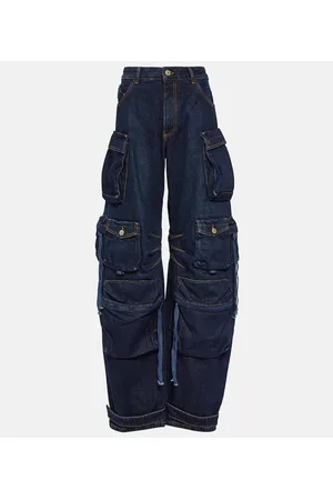 The Attico Cargohose Fern aus Denim