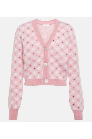 Alessandra Rich Verzierter Cropped Cardigan