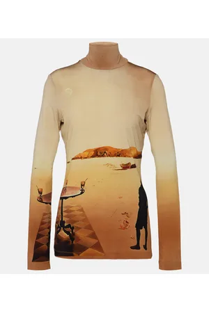 Paco rabanne Bedrucktes Top aus Jersey
