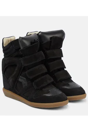 Isabel Marant Wedge-Sneakers Bekett aus Veloursleder