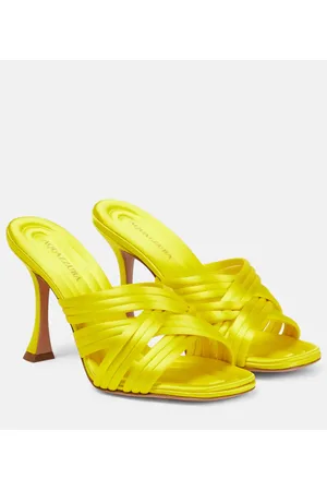 Aquazzura Pantoletten Oahu 95 aus Satin