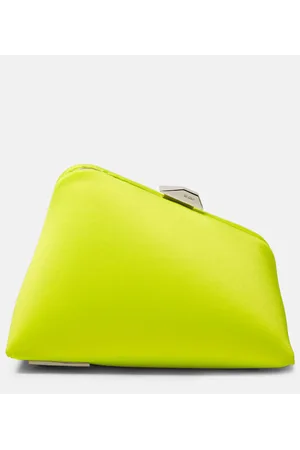 The Attico Clutch Midnight aus Satin