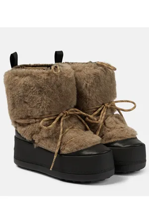 Max Mara Schneestiefel mit Teddyfleece