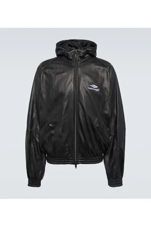 Balenciaga Trainingsjacke 3B Sports Icon aus Leder