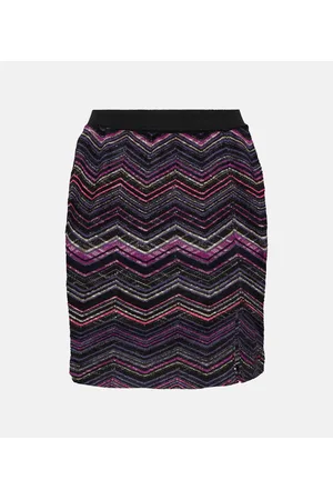 Missoni High-Rise-Minirock aus einem Wollgemisch